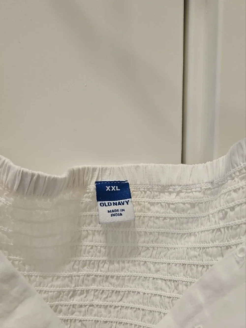 NWT Old Navy White Eyelet Peasant Blouse - Long Sleeve